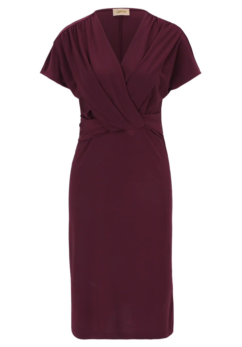 Cartoon Jerseykleid Dark Aubergine