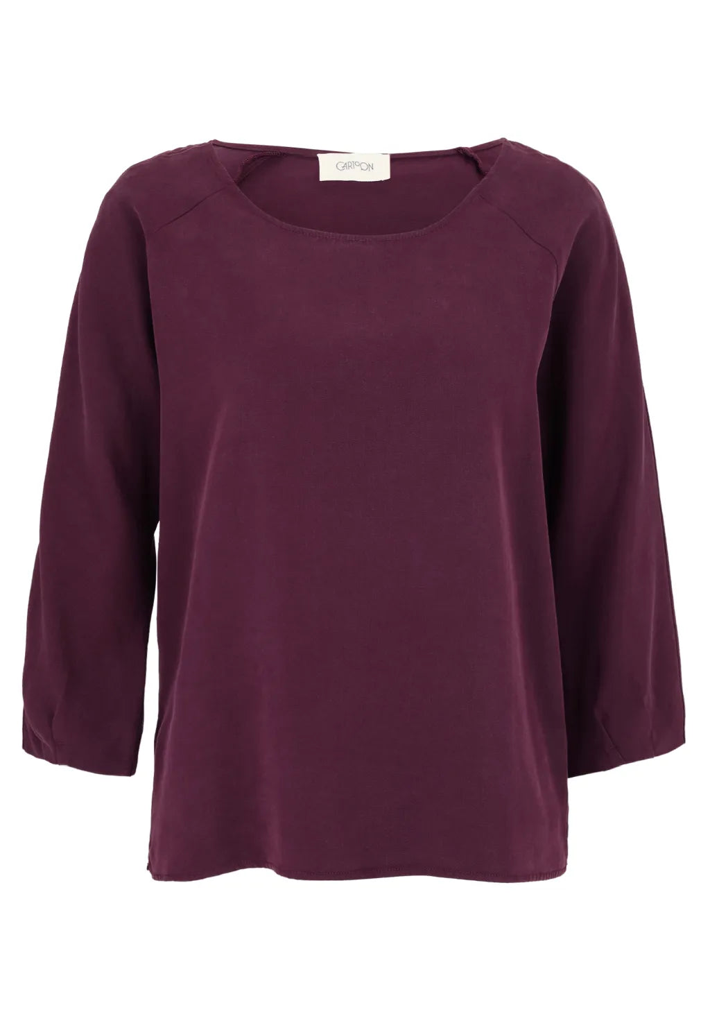 Cartoon Bluse Kurz 3/4 Arm Dark Aubergine