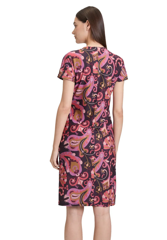 Cartoon Kleid Violett/Rosa