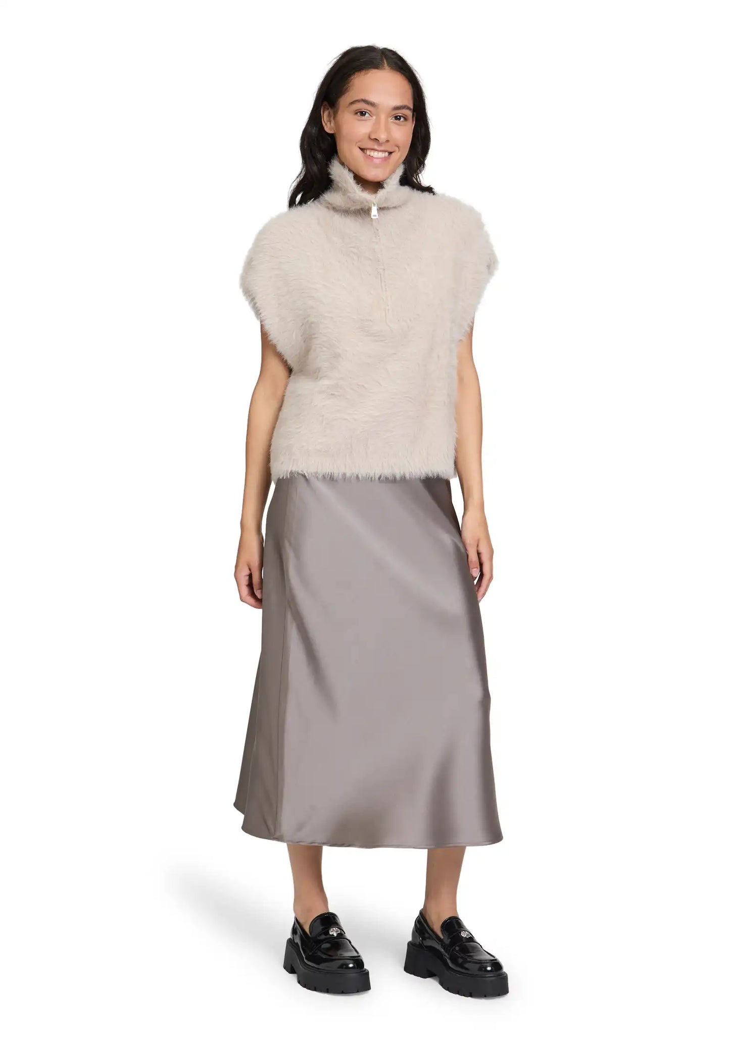 Cartoon Strickpullover in der Farbe Beige