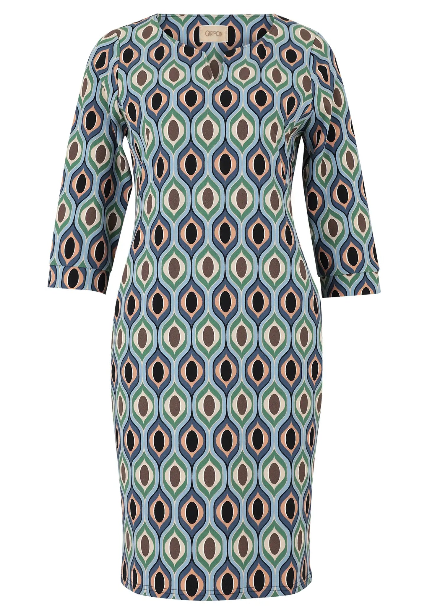 Cartoon Kleid Blue Green