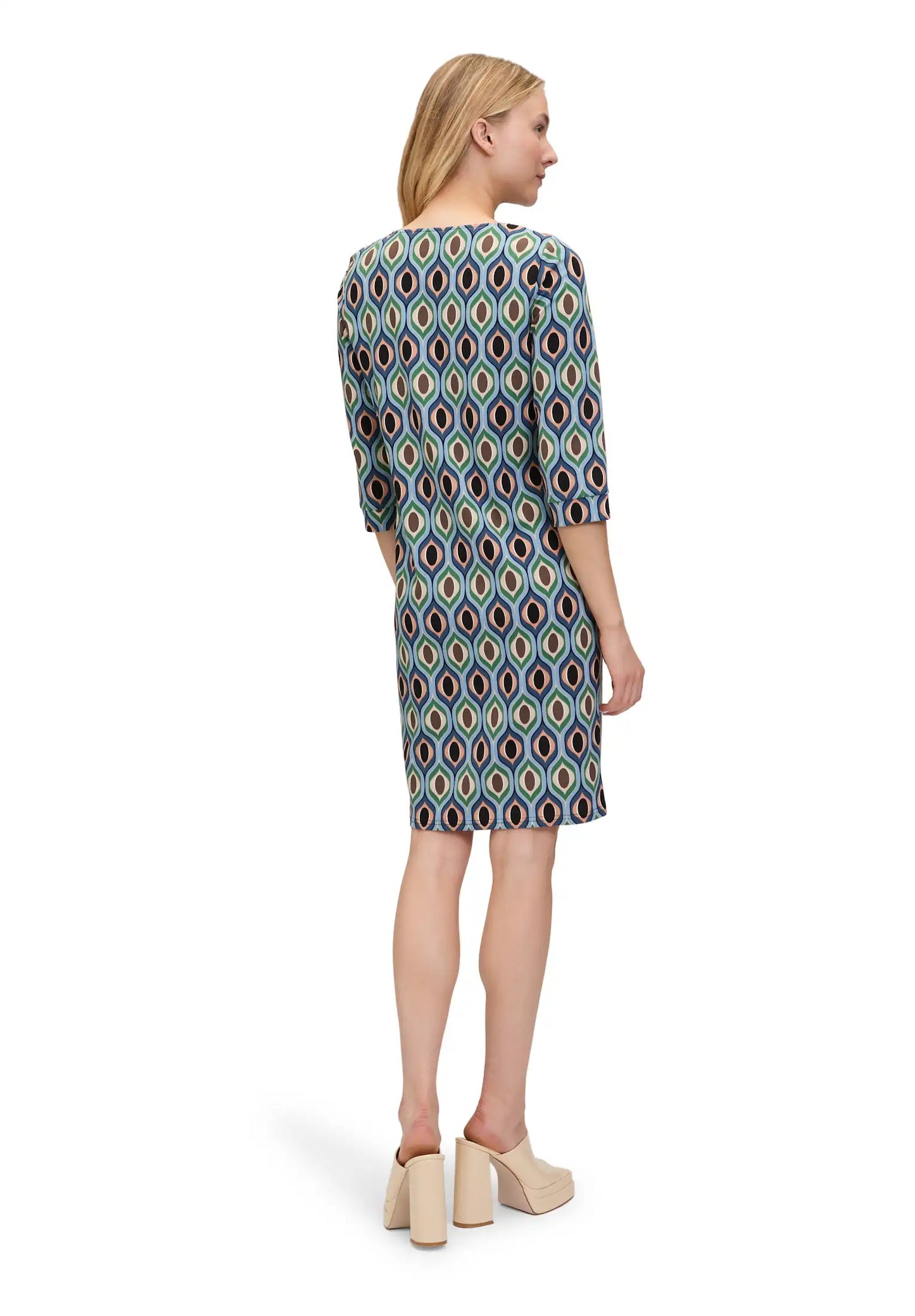 Cartoon Kleid Blue Green