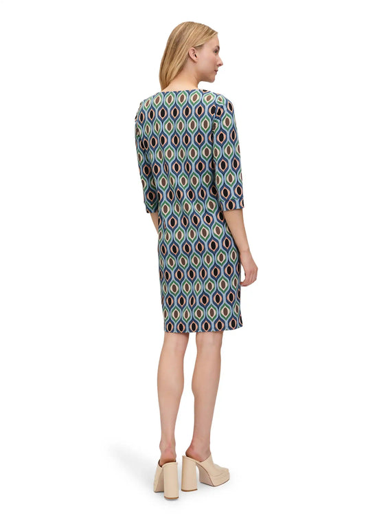 Cartoon Kleid Blue Green