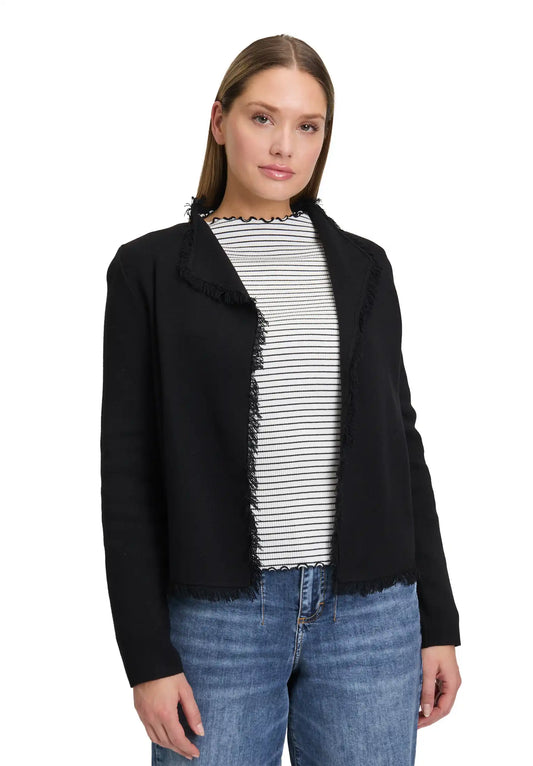 Cartoon Cardigan Schwarz 9045