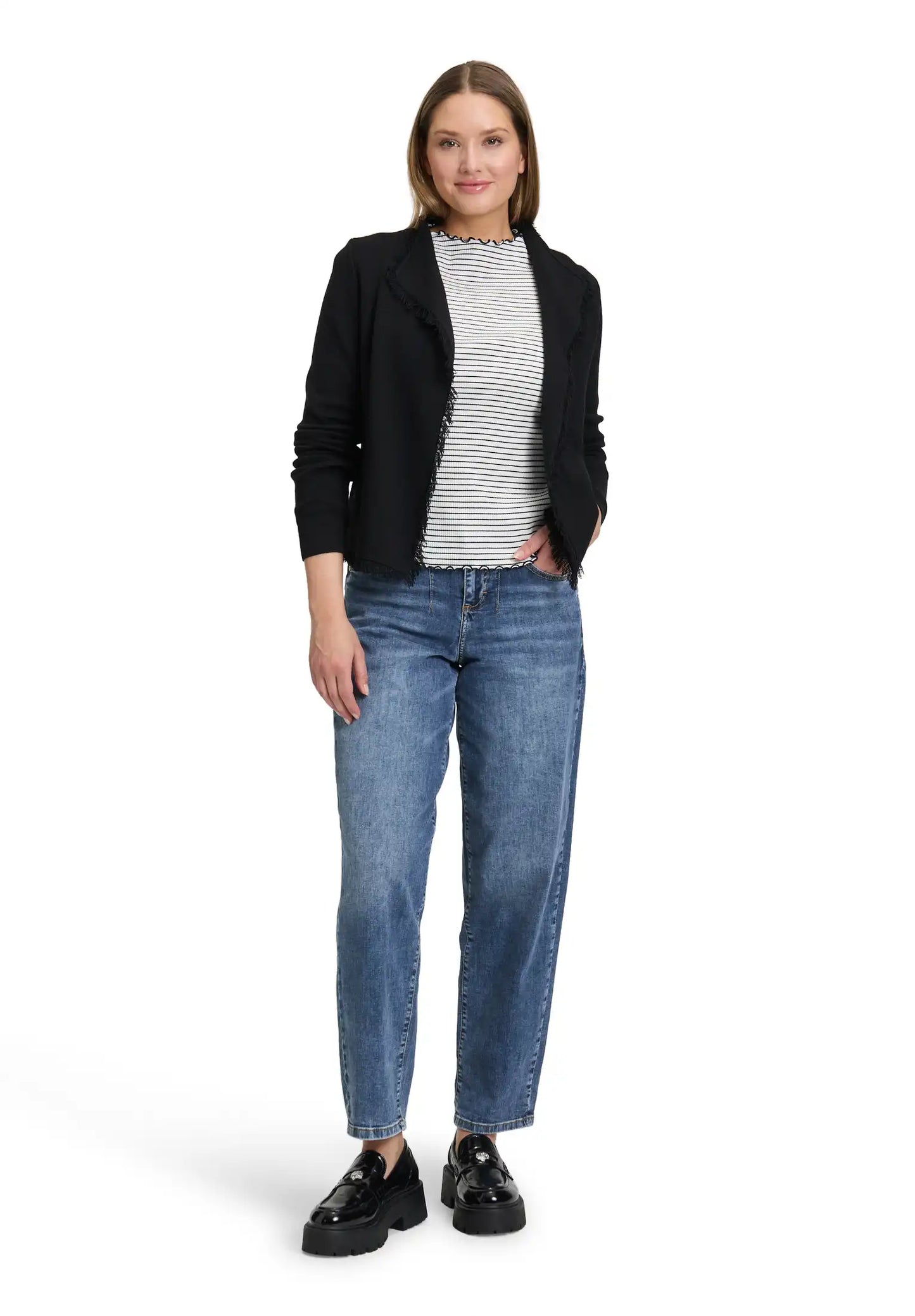 Cartoon Cardigan Schwarz 9045