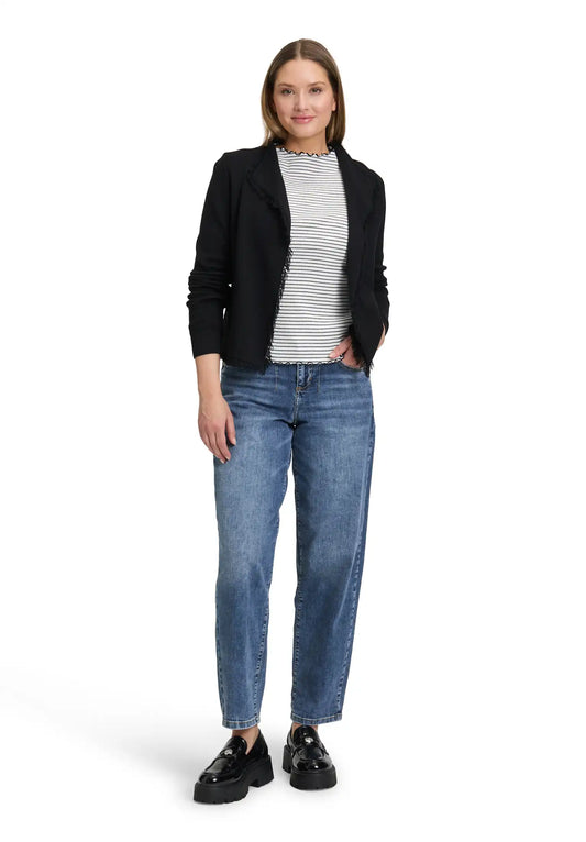 Cartoon Cardigan Schwarz 9045