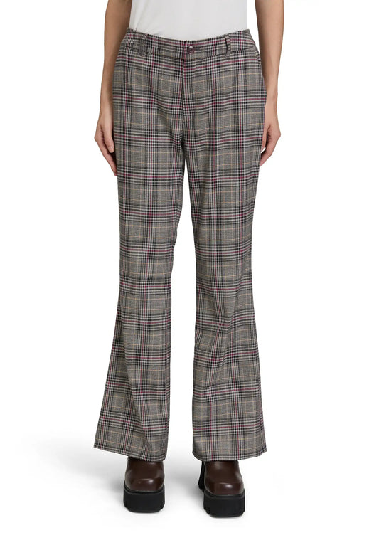 Cartoon karierte Stoffhose in den Farben Grey/Purple