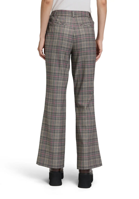 Cartoon karierte Stoffhose in den Farben Grey/Purple