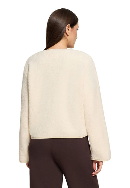 Cartoon Sweat Jacke Kurz 1/1 Arm White Swan