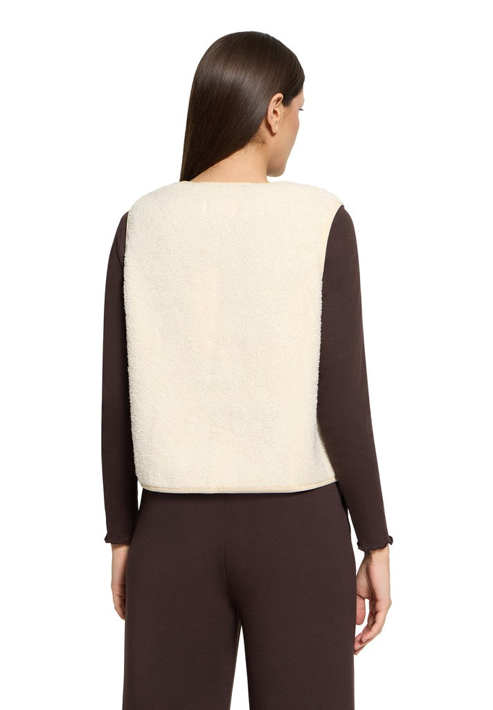 Cartoon Sweat Jacke Kurz ohne Arm White Swan