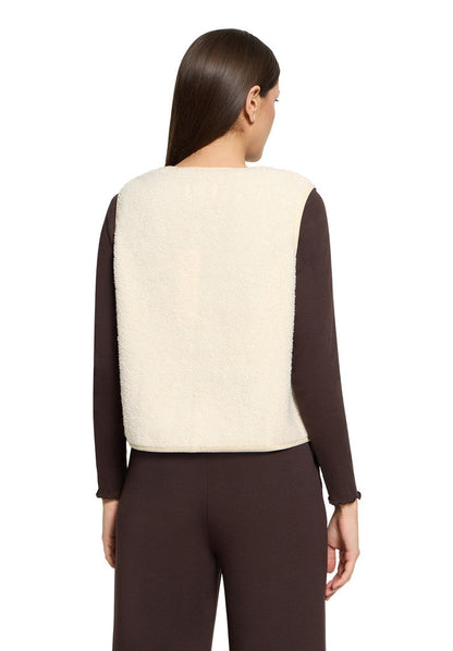 Cartoon Sweat Jacke Kurz ohne Arm White Swan
