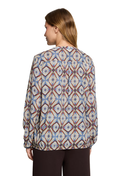 Cartoon Bluse Kurz 1/1 Arm Nature/Blue