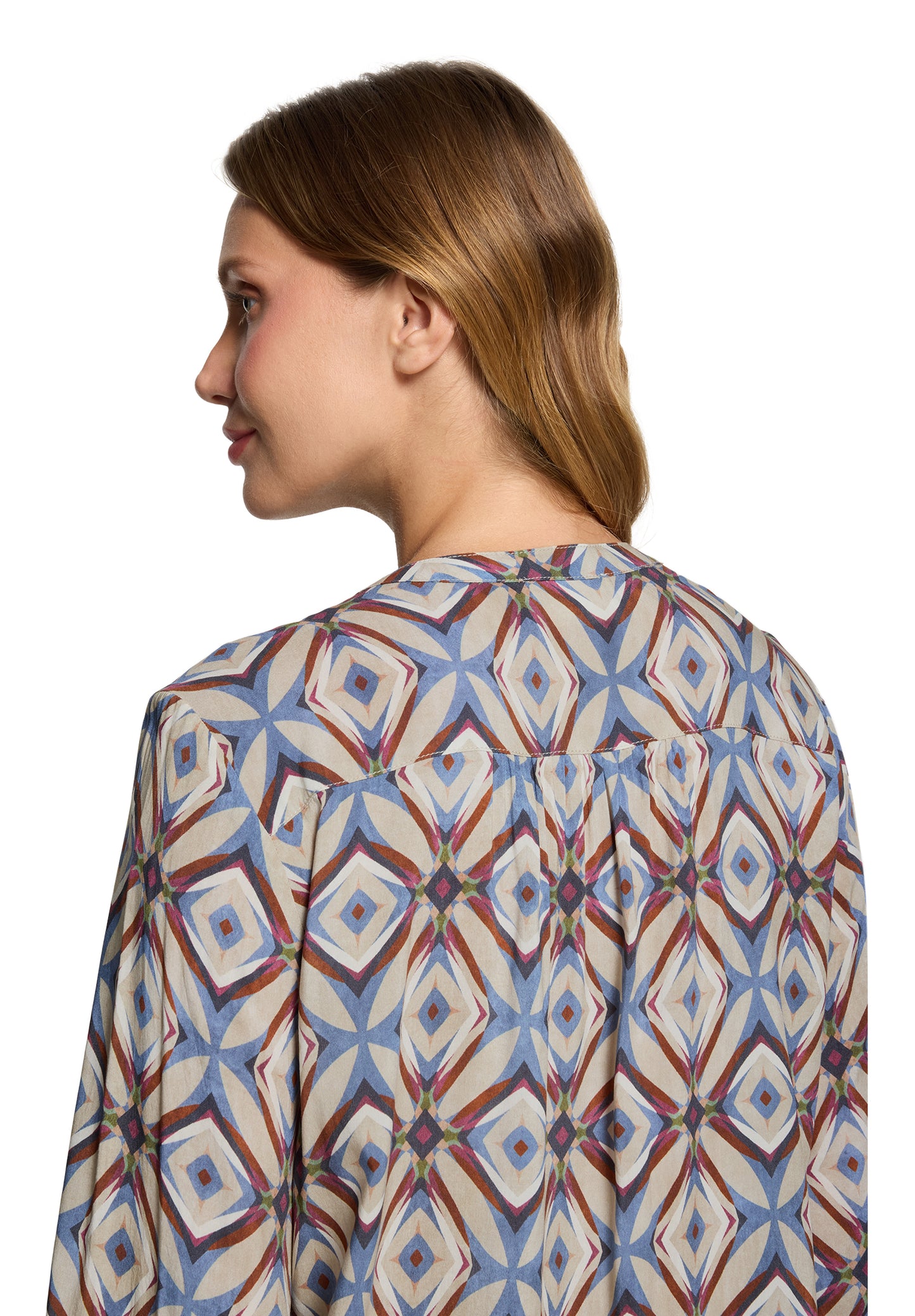 Cartoon Bluse Kurz 1/1 Arm Nature/Blue