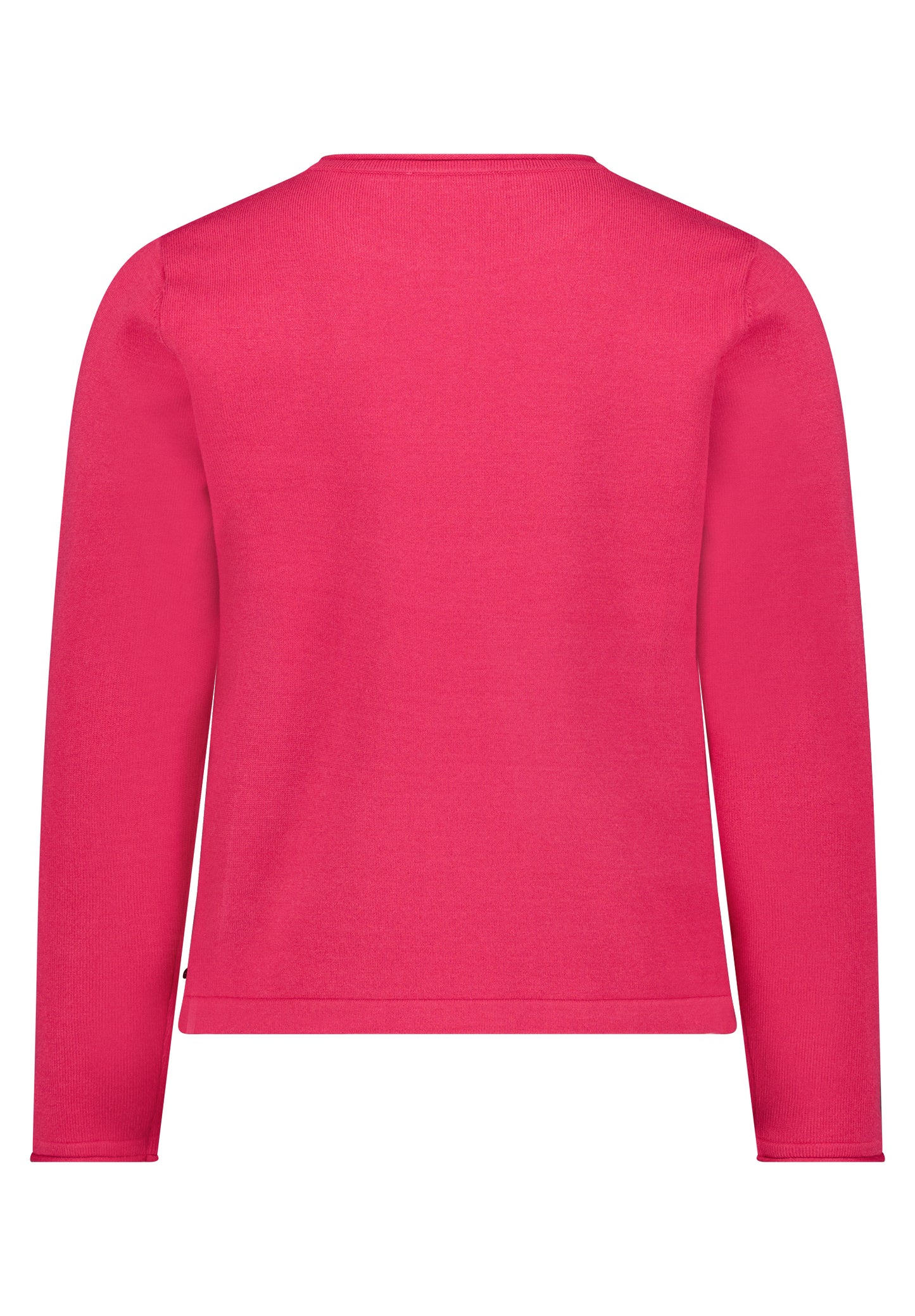 Cartoon Strickpullover Kurz 1/1 Arm Knospenrot