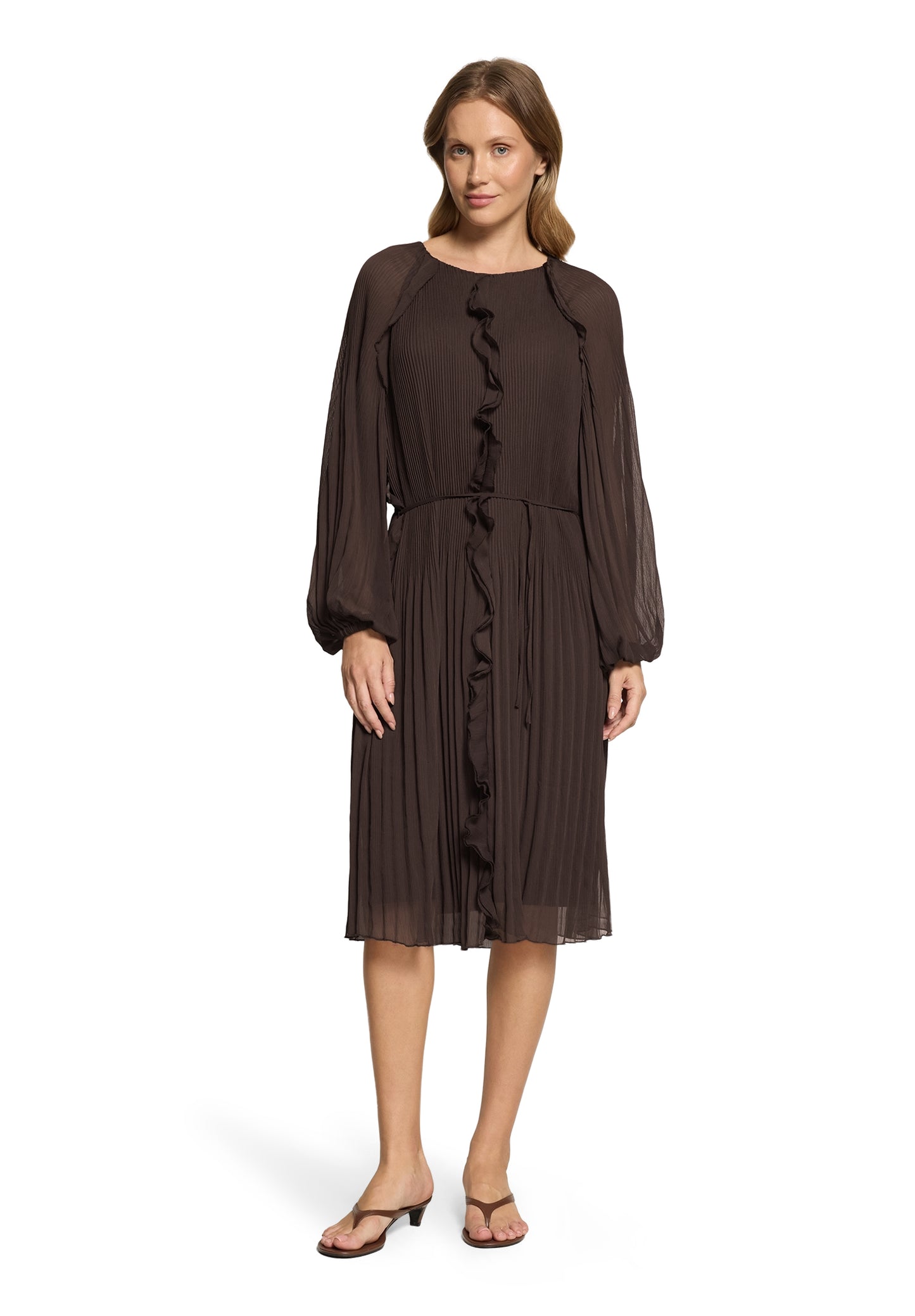 Cartoon Kleid Kurz 1/1 Arm in der Farbe Braun