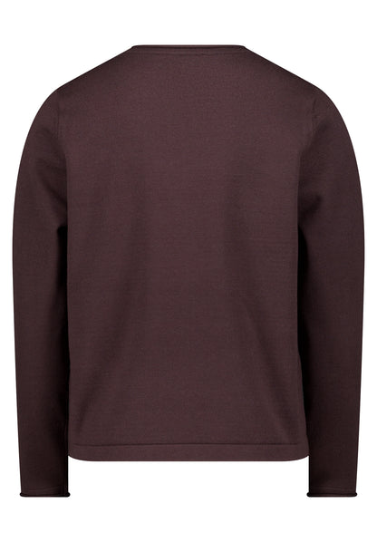 Cartoon Strickpullover Kurz 1/1 Arm Kaffeeschwarz