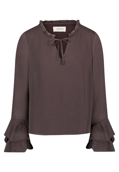 Cartoon Bluse Kurz 1/1 Arm Black Coffee