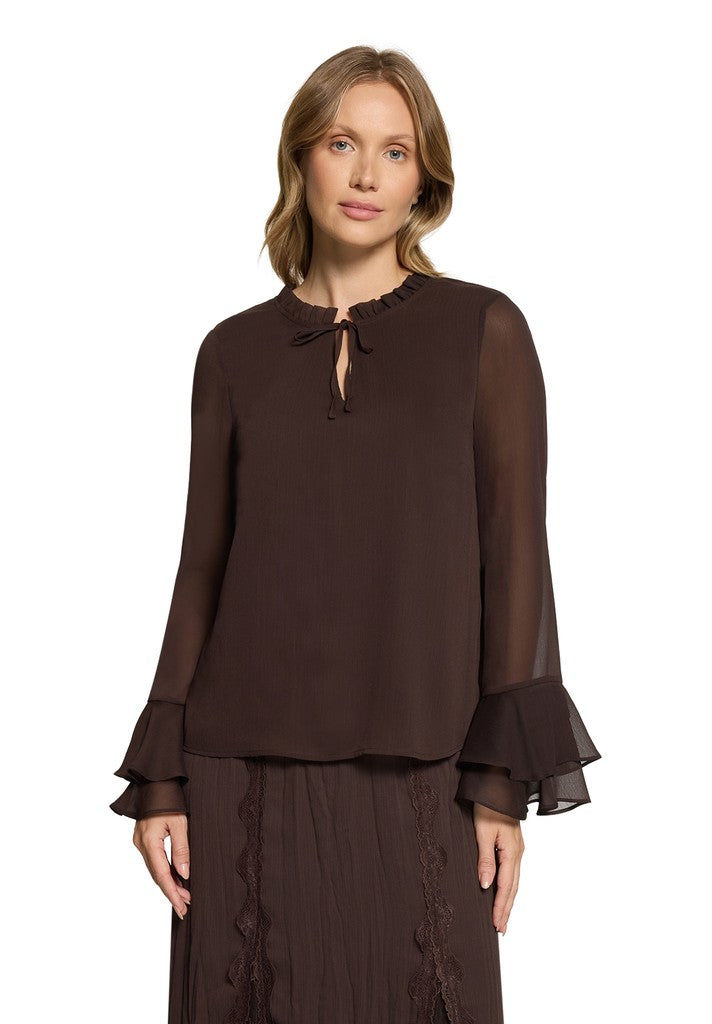 Cartoon Bluse Kurz 1/1 Arm Black Coffee