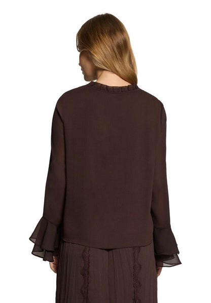Cartoon Bluse Kurz 1/1 Arm Black Coffee