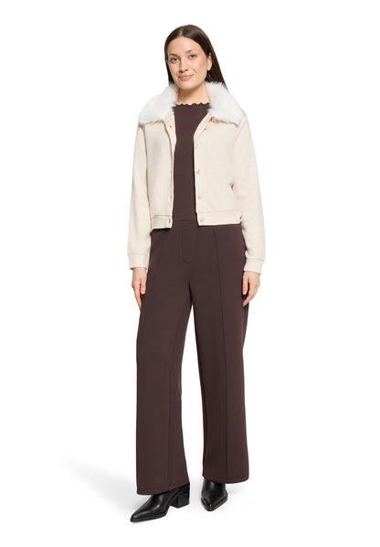 Cartoon Shirt Jacke Kurz 1/1 Arm Hellbeige Meliert