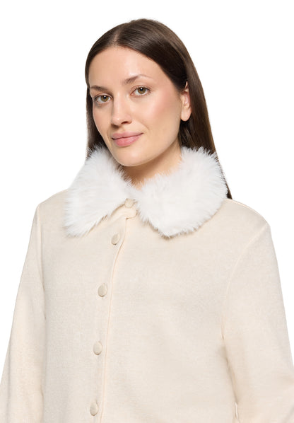 Cartoon Shirt Jacke Kurz 1/1 Arm Hellbeige Meliert