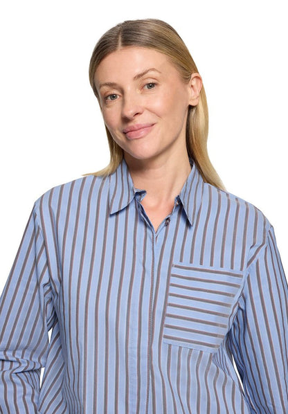 Cartoon Bluse Kurz 1/1 Arm Light Blue/Dark Blue