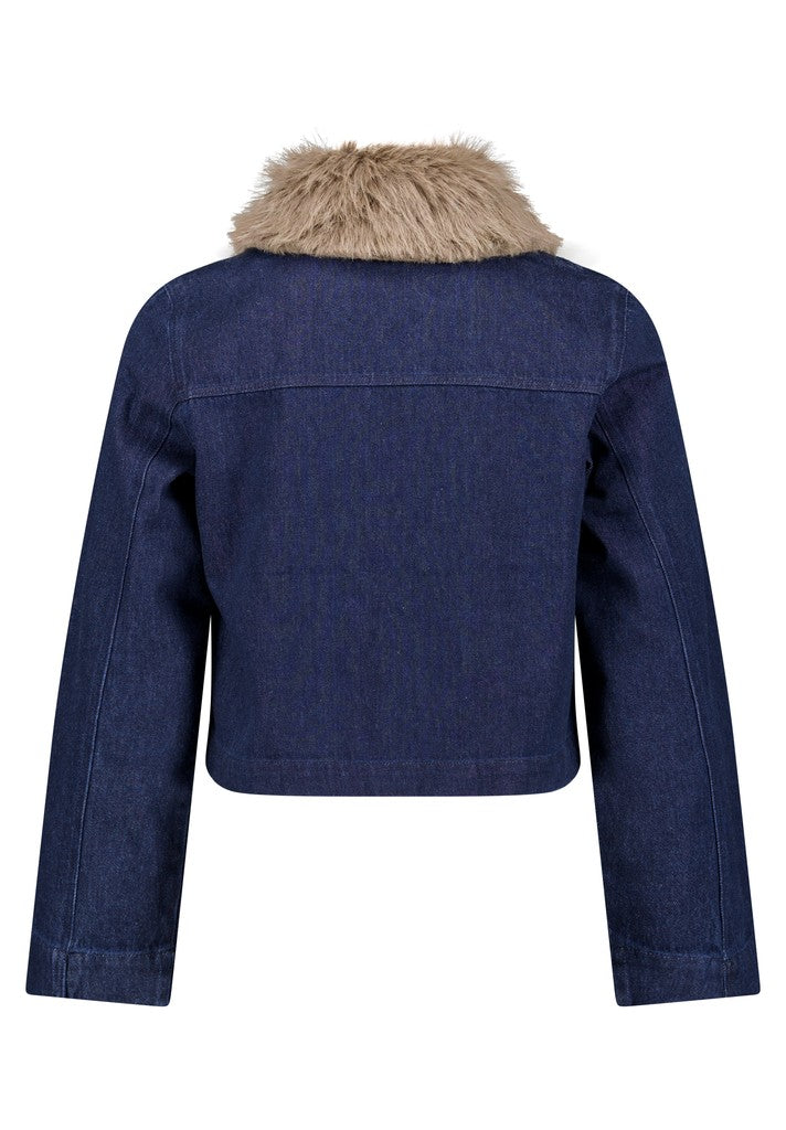 Cartoon Blazerjacke Kurz 1/1 Arm Patch Blue/Brown