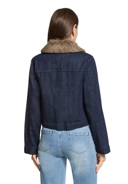 Cartoon Blazerjacke Kurz 1/1 Arm Patch Blue/Brown