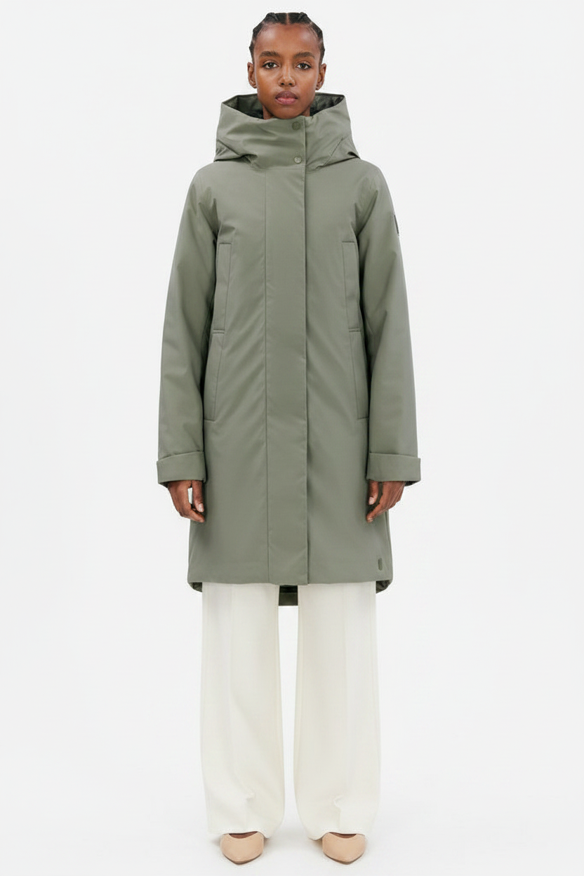 Elvine Damen Jacke Eline PET Poly 5K in Silbergrün