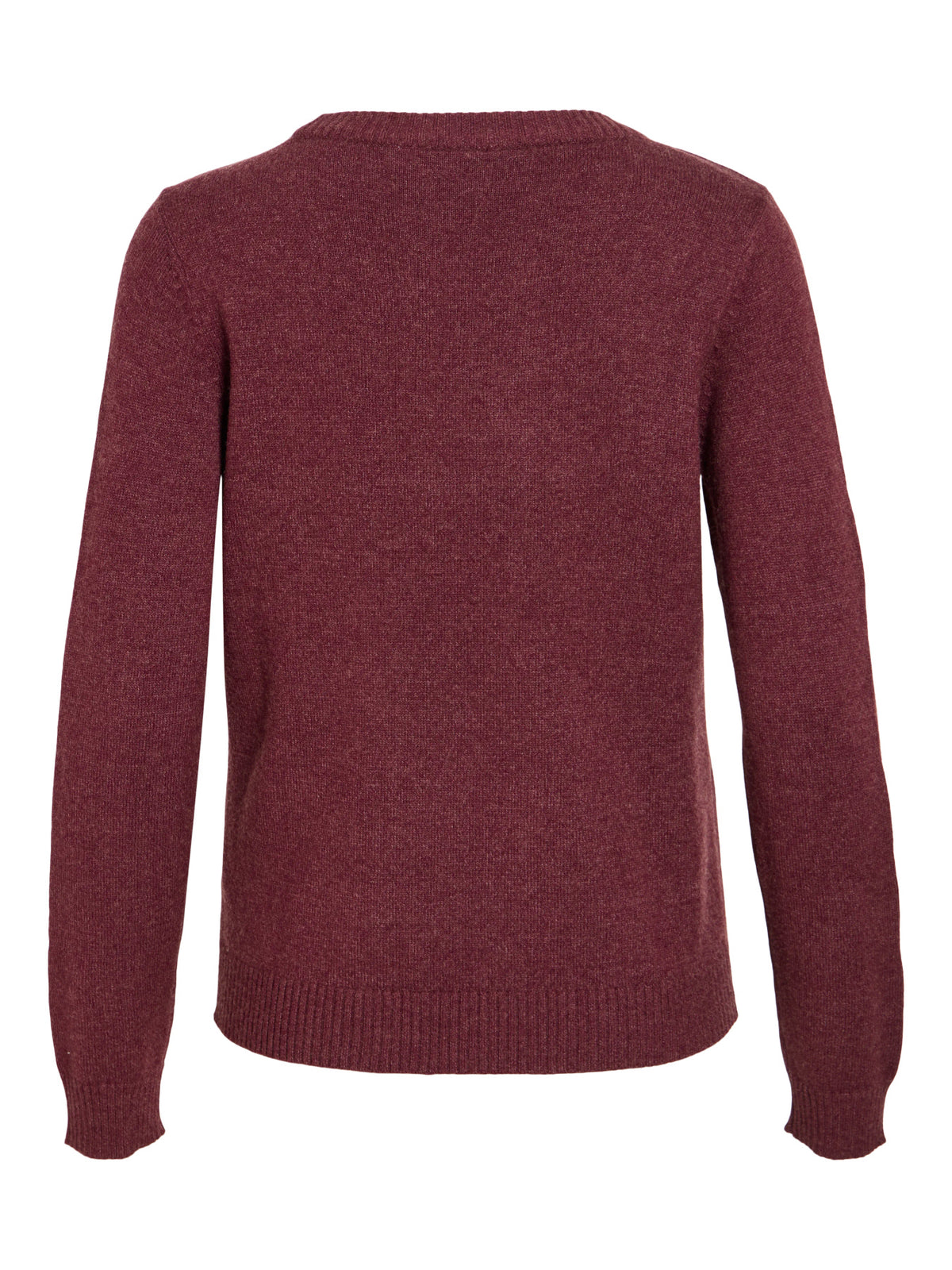 Vila Pullover Rundhals Langarm Strick Top Nostalgia Rose Light Melange