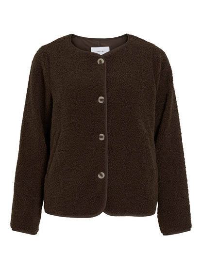 Vila Jacke Teddy Coffee Bean