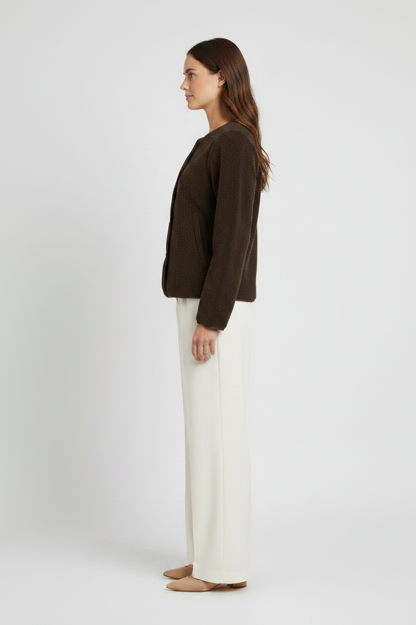 Vila Jacke Teddy Coffee Bean