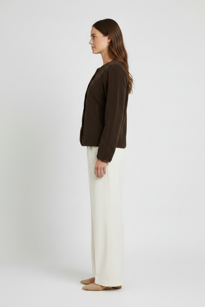 Vila Jacke Teddy Coffee Bean