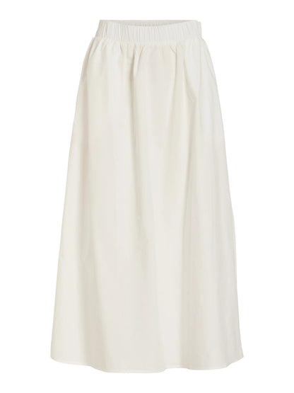Vila Rock Visophie High Waist Ankle Skirt - - Snow White