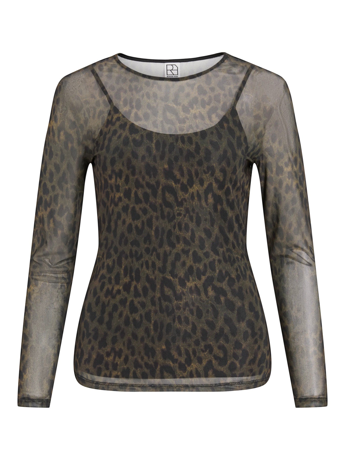 Rouge Edit ROUMESSA L/S O-neck TOP Dull Gold Leo