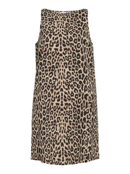 Vila Short dress VIPRISILLA PRI S/L BOATNECK DRESS/VOL/2 - Birch LEO