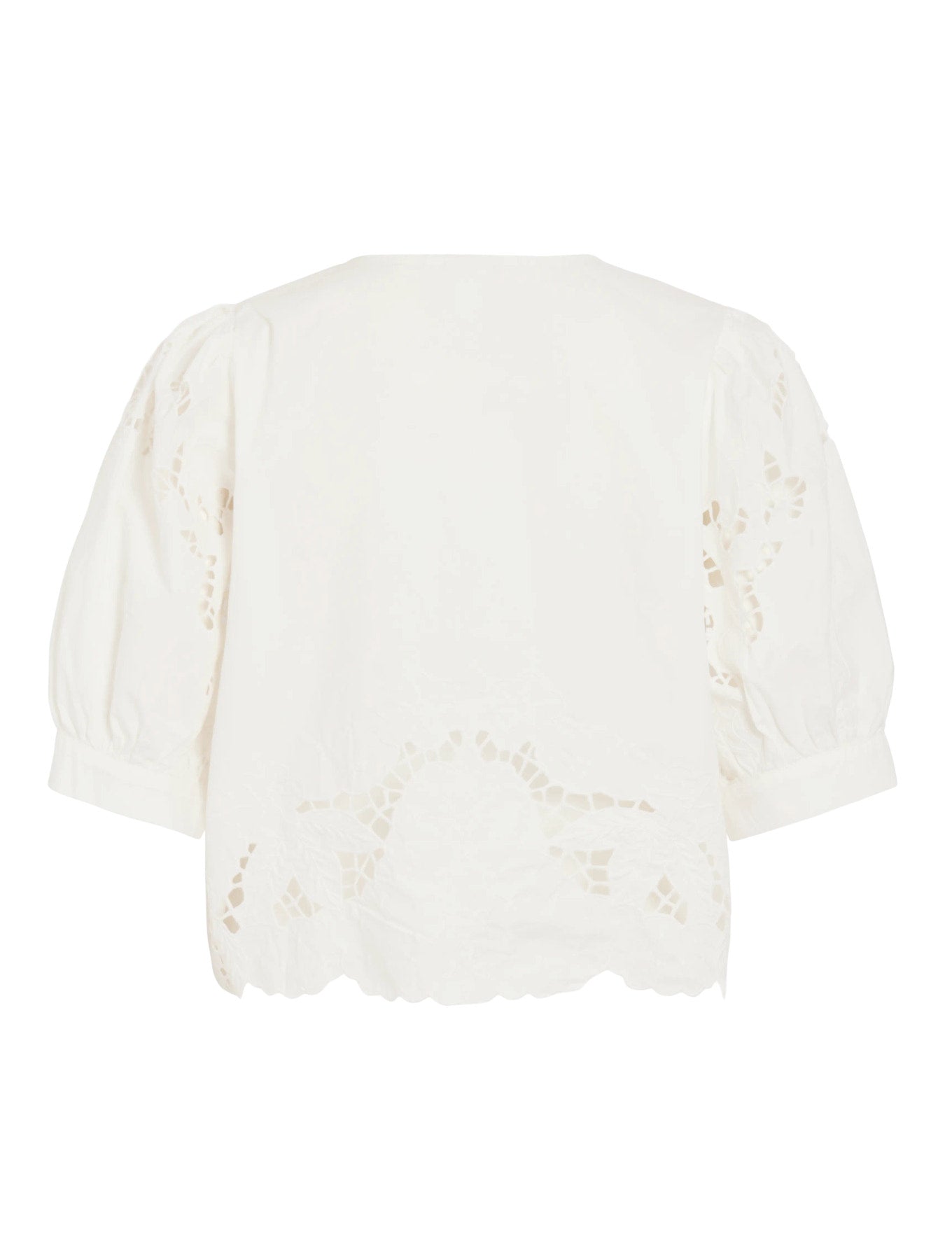 Rouge Edit Top ROUSCARLET 2/4 O-NECK TOP - Cloud Dancer