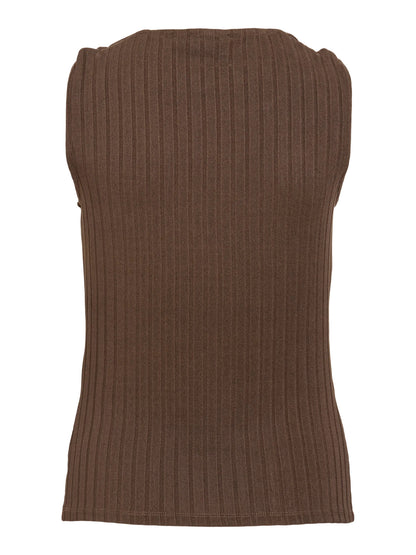 Vila Vila Top VIGARTA O-NECK S/L TOP/PB - Slate Black