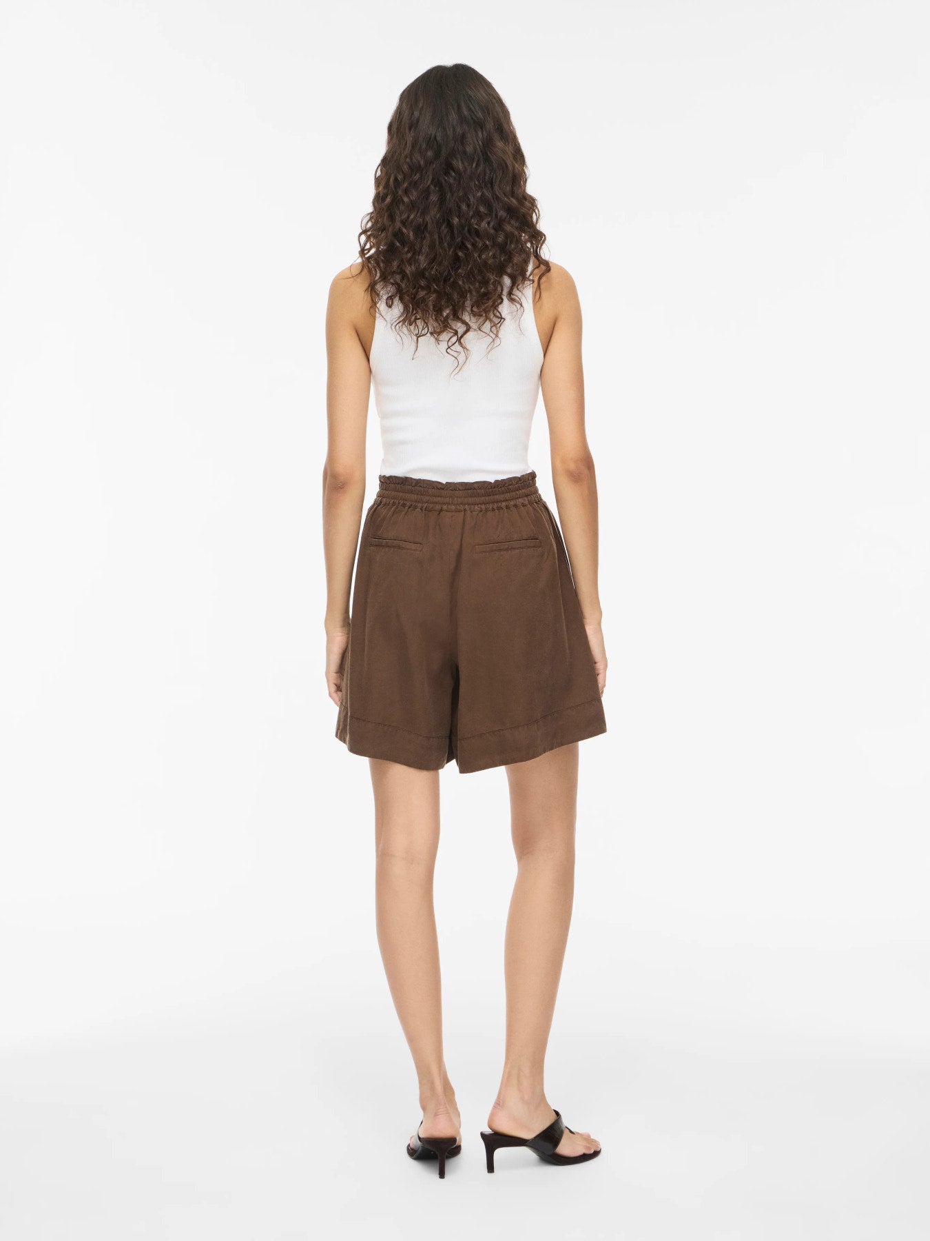 Vila Shorts VITEVIRA HW LOOSE FIT  SHORTS - Slate Black