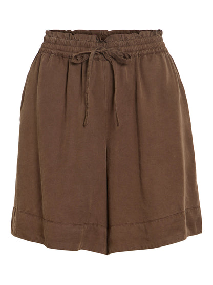 Vila Shorts VITEVIRA HW LOOSE FIT  SHORTS - Slate Black