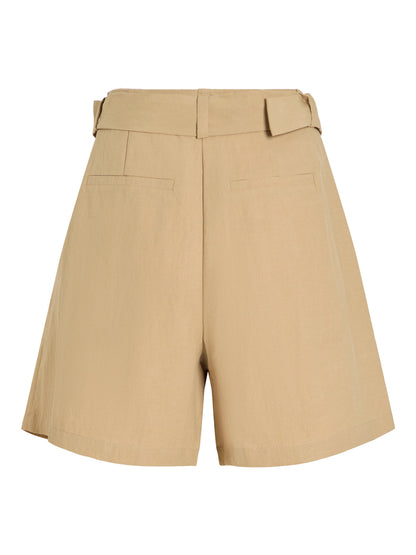 Vila Shorts VIROSITA HW SHORTS - Travertine
