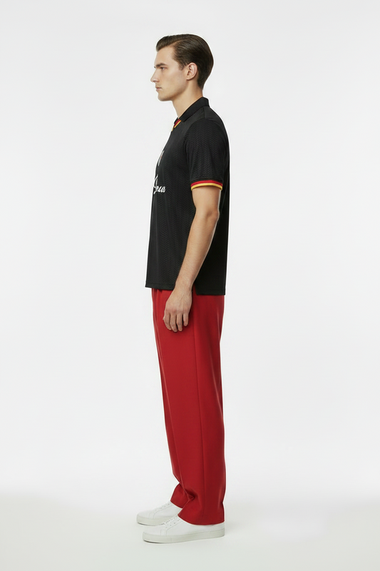Les Deux Deutschland Fußballtrikot T-Shirt Schwarz Herren