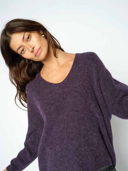 Mos Mosh Pullover MMThora in der Farbe Sweet Grape