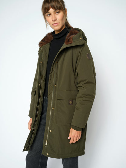 Mos Mosh MMCali Faux Fur Jacket in der Farbe Rosin