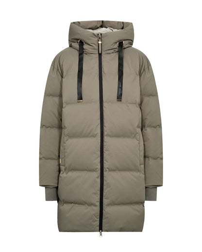 Mos Mosh Avon Hope Kapuzen-Steppjacke Staubiges Oliv