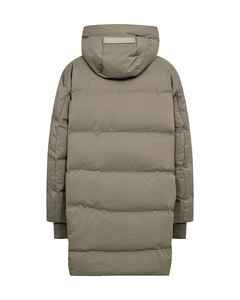 Mos Mosh Avon Hope Kapuzen-Steppjacke Staubiges Oliv