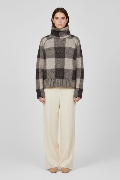 Mos Mosh MMMaija Check Knit in der Farbe Black