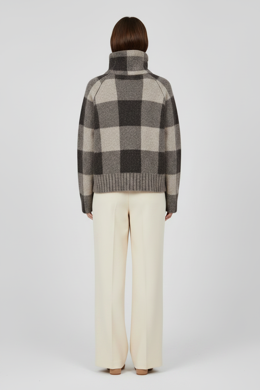 Mos Mosh MMMaija Check Knit in der Farbe Black