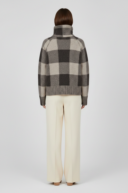 Mos Mosh MMMaija Check Knit in der Farbe Black