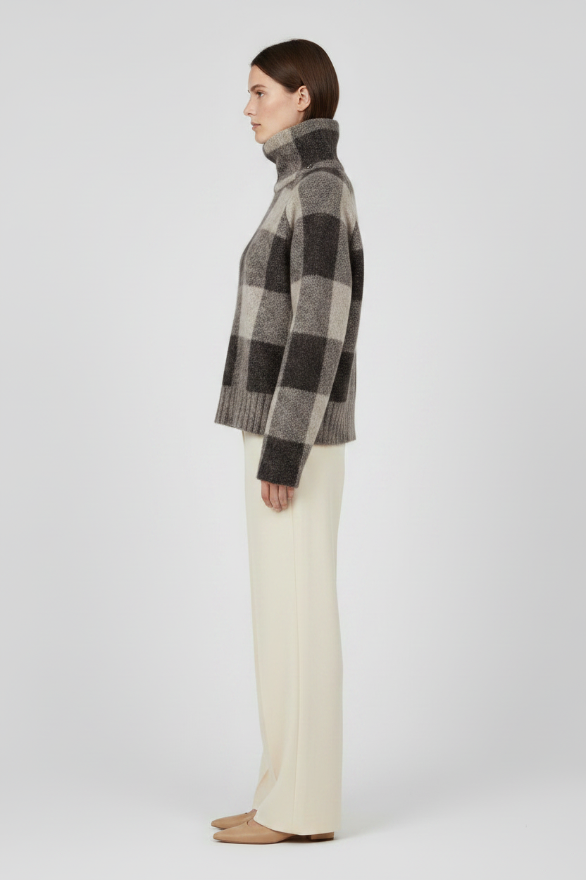 Mos Mosh MMMaija Check Knit in der Farbe Black
